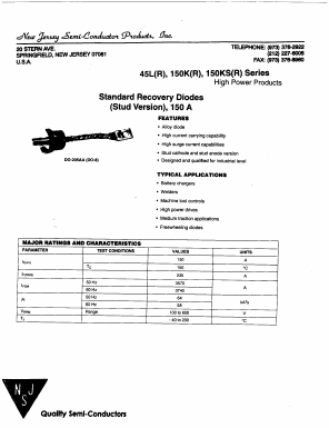 40LR10 Datasheet PDF New Jersey Semiconductor