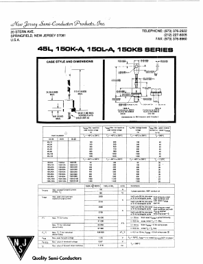 150K10A Datasheet PDF New Jersey Semiconductor
