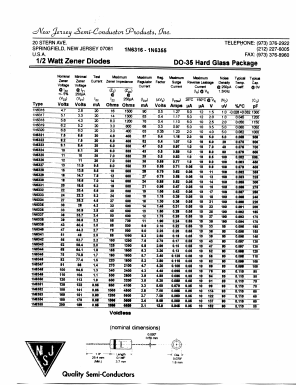1N6341 Datasheet PDF New Jersey Semiconductor