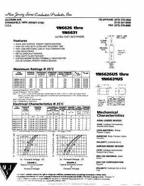 1N6629 Datasheet PDF New Jersey Semiconductor