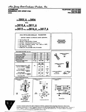 2N3816A Datasheet PDF New Jersey Semiconductor