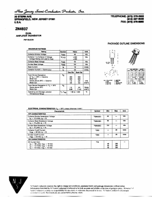 2N4937 Datasheet PDF New Jersey Semiconductor