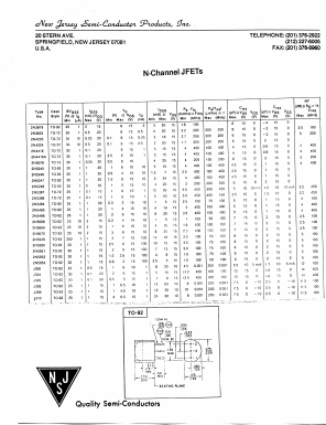J304_ Datasheet PDF New Jersey Semiconductor