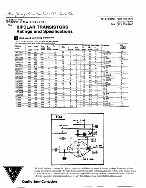 2SC2623 Datasheet PDF New Jersey Semiconductor