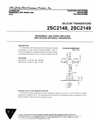 2SC2148 Datasheet PDF New Jersey Semiconductor