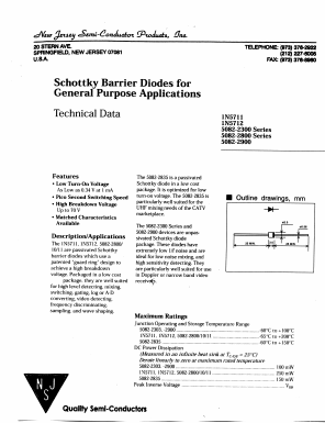 5082-2800 Datasheet PDF New Jersey Semiconductor
