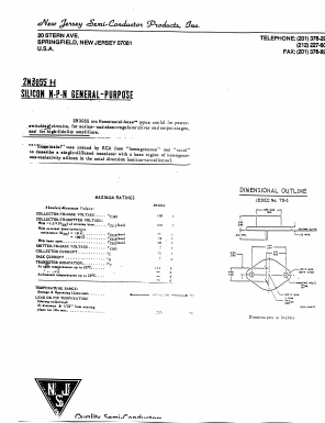 2N3055H Datasheet PDF New Jersey Semiconductor