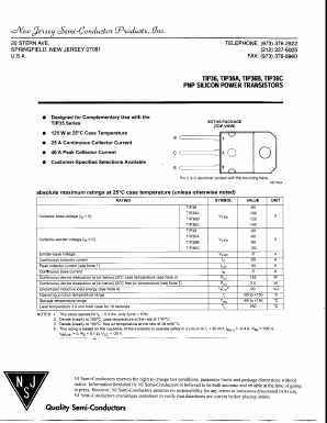 TIP36 Datasheet PDF New Jersey Semiconductor