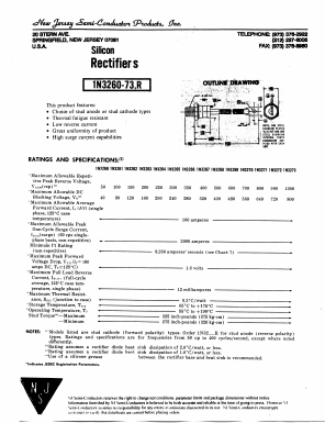 1N3273R Datasheet PDF New Jersey Semiconductor