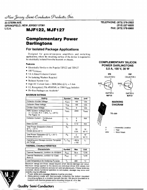 MJF127 Datasheet PDF New Jersey Semiconductor