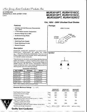 RURH1510CC Datasheet PDF New Jersey Semiconductor