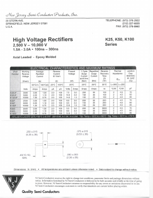 K100F Datasheet PDF New Jersey Semiconductor