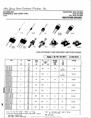 BYW29-200A Datasheet PDF New Jersey Semiconductor