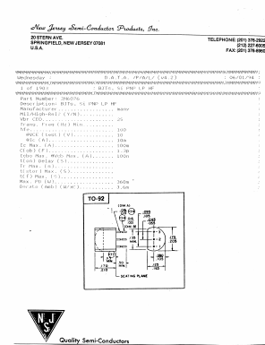 2N6076 Datasheet PDF New Jersey Semiconductor