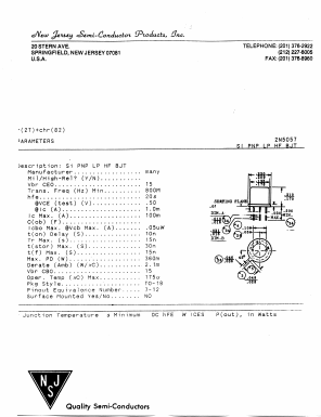 2N5057_ Datasheet PDF New Jersey Semiconductor
