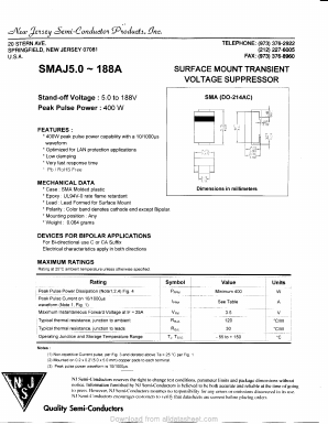 SMAJ24CA Datasheet PDF New Jersey Semiconductor