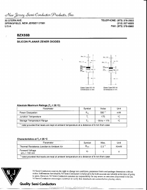 BZX55B24 Datasheet PDF New Jersey Semiconductor