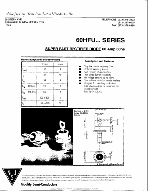 60HFUR-6OO Datasheet PDF New Jersey Semiconductor
