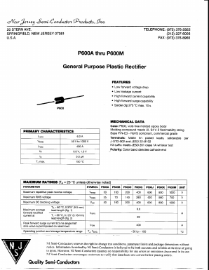 R6000 Datasheet PDF New Jersey Semiconductor