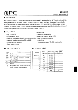 SM5619H7 Datasheet PDF Nippon Precision Circuits 