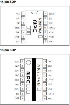 NR8576BB Datasheet PDF Nippon Precision Circuits 
