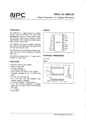 SM8210 Datasheet PDF Nippon Precision Circuits 