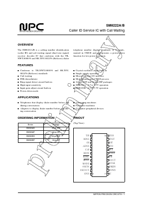SM8222 Datasheet PDF Nippon Precision Circuits 