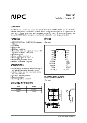 SM8224CM Datasheet PDF Nippon Precision Circuits 