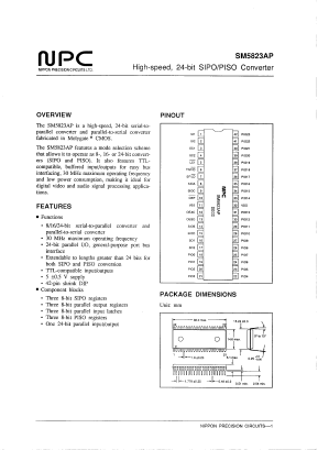 SM5823 Datasheet PDF Nippon Precision Circuits 