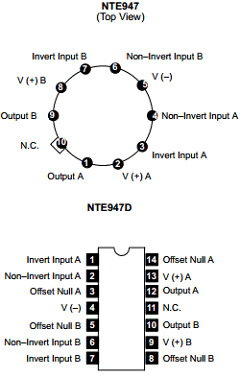 NTE947 Datasheet PDF NTE Electronics