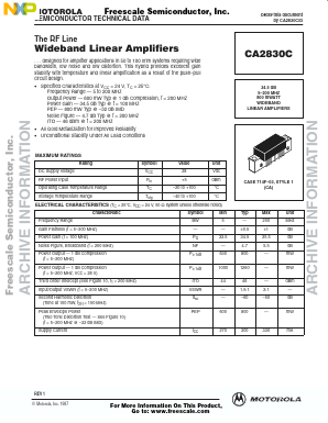CA2832C Datasheet PDF NXP Semiconductors.