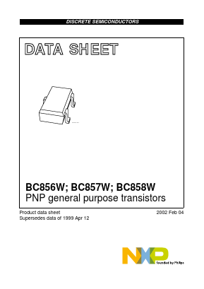 BC856BW,135 Datasheet PDF NXP Semiconductors.