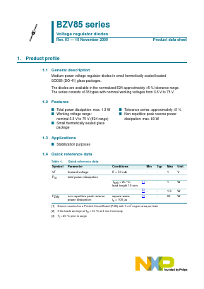 BZV85-C39,113 Datasheet PDF NXP Semiconductors.
