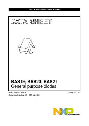 BAS19 Datasheet PDF NXP Semiconductors.