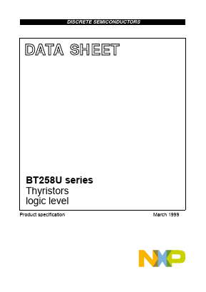 BT258U-800R Datasheet PDF NXP Semiconductors.