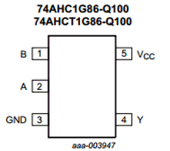 74AHC1G86GV-Q100 Datasheet PDF NXP Semiconductors.