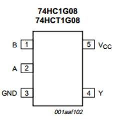 74HCT1G08GW,125 Datasheet PDF NXP Semiconductors.