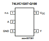 74LVC1G07-Q100 Datasheet PDF NXP Semiconductors.