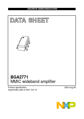 BGA2771 Datasheet PDF NXP Semiconductors.