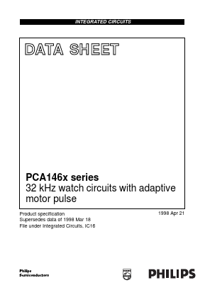 PCA1461U/10 Datasheet PDF NXP Semiconductors.