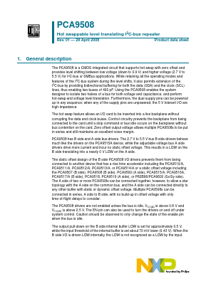 PCA9508DP Datasheet PDF NXP Semiconductors.