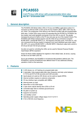PCA9553D/02 Datasheet PDF NXP Semiconductors.