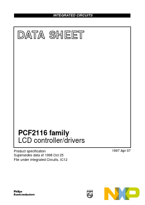 PCF2116 Datasheet PDF NXP Semiconductors.