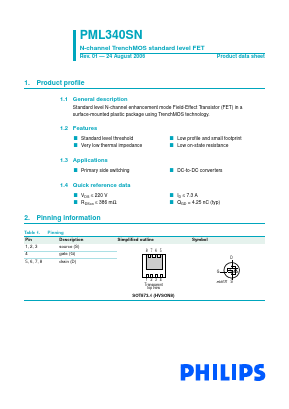 PML340SN Datasheet PDF NXP Semiconductors.