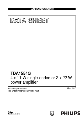 TDA1554Q Datasheet PDF NXP Semiconductors.