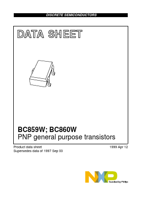 BC859BW,135 Datasheet PDF NXP Semiconductors.