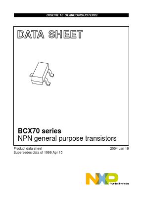 BCX70H Datasheet PDF NXP Semiconductors.