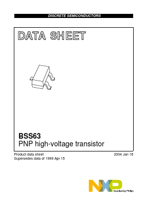 BSS63 Datasheet PDF NXP Semiconductors.