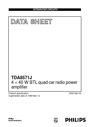 TDA8571J Datasheet PDF NXP Semiconductors.