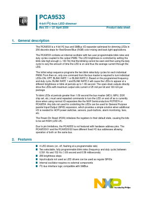 P95332 Datasheet PDF NXP Semiconductors.